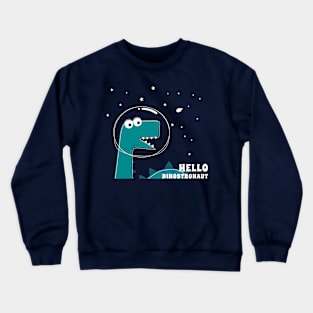 Cute Astronaut dinosaur. Crewneck Sweatshirt